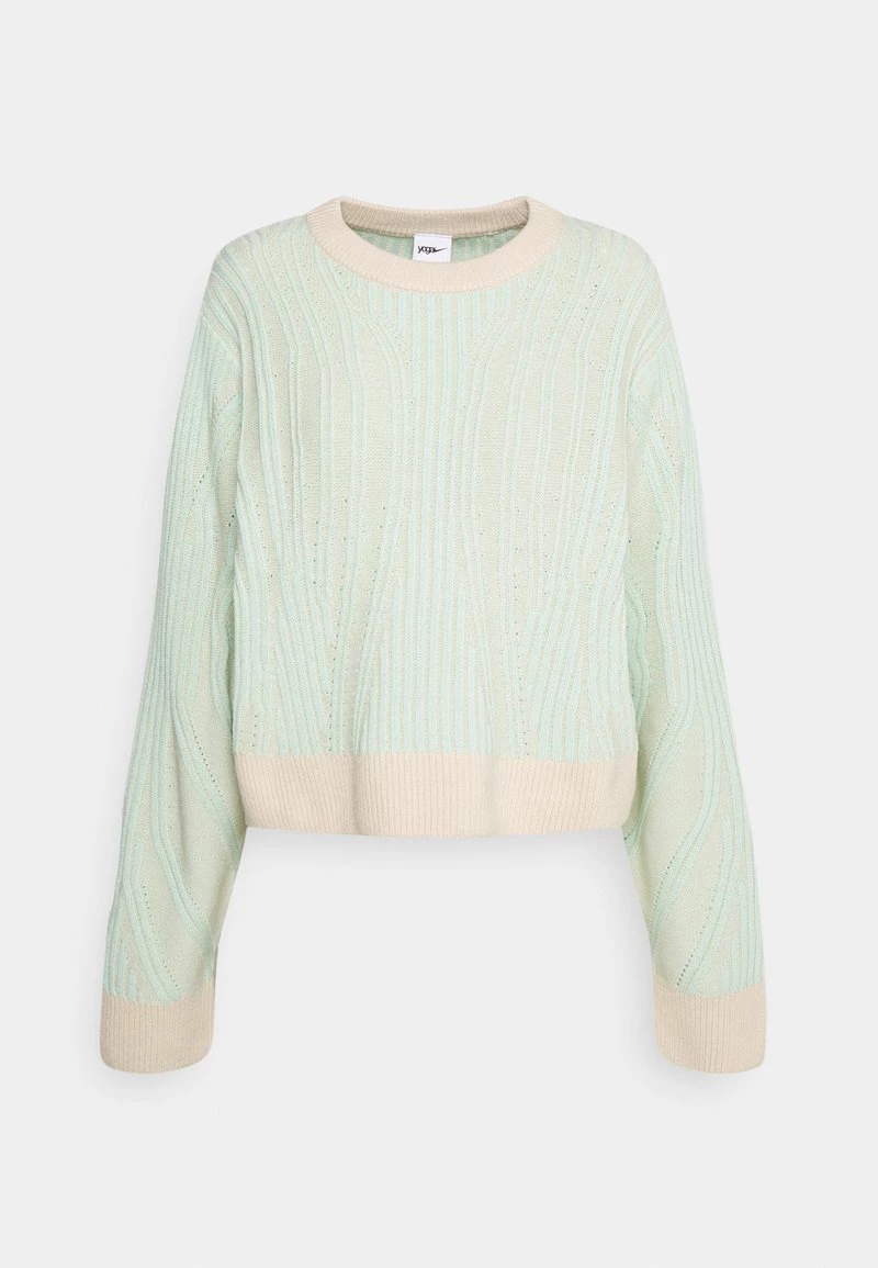 Nike Performance Damen COVER UP - Strickpullover - Sanddrift/mint Foam/grey Fog 1 Nike Performance Damen COVER UP - Strickpullover - Sanddrift/mint Foam/grey Fog