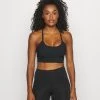 Nike Performance Damen INDY BRA - Sport-BH Mit Leichter Stützkraft - Black/dark Smoke Grey