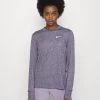 Nike Performance Damen ELEMENT CREW - Langarmshirt - Cave Purple/indigo Haze