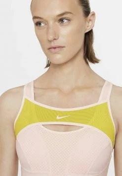 Nike Performance ALPHA BRA - Sport-BH Mit Starker Stützkraft - Pale Coral/bright Citron/pale Coral/pale Coral | Damen -Angebote Nike Store c4a1195612d84b6abd1c257414f5cb24