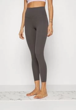 Nike Performance NIKE YOGA LUXE 7/8-INFINALON-LEGGINGS MIT HOHEM TAILLENBUND FÜR DAMEN - Tights - Medium Ash/particle Grey