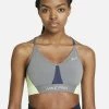 Nike Performance Damen DRI-FIT INDY GEWATTEERDE SPORT-BH MET KLEURBLOKKEN EN LICHT - Sport BH - Smoke Grey