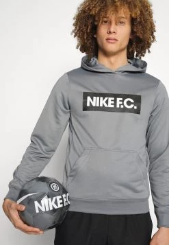 Nike Performance Herren FC LIBERO HOODIE - Sweatshirt - Cool Grey/white/black -Angebote Nike Store c5ca790640dd4f97a023aef9a0080e08