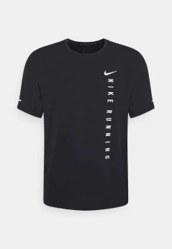 Nike Performance Herren MILER HYBRID - T-Shirt Print - Black/silver -Angebote Nike Store c5e4a17d05804d619dc281475009fd8a