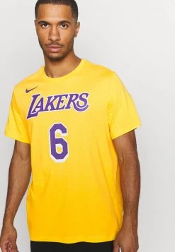 Nike Performance Herren NBA LOS ANGELES LAKERS LEBRON JAMES NAME AND NUMBER TEE - Vereinsmannschaften - Amarillo -Angebote Nike Store c608985ea705421e9c9331c352174a1b