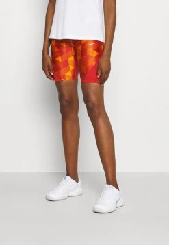 Nike Performance Damen PRINTED SHORT - Tights - Cinnabar/gold