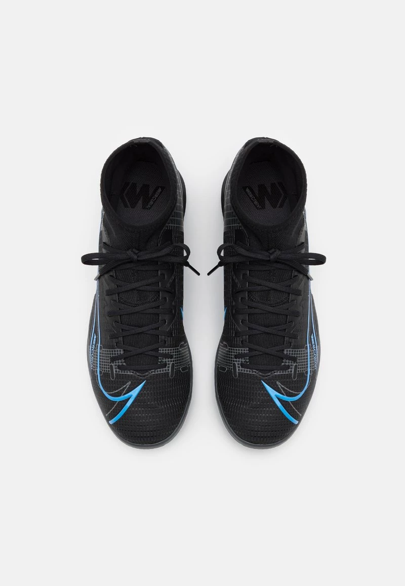 Nike Performance Herren MERCURIAL 8 ACADEMY IC - Fußballschuh Halle - Black/iron Grey/black 4 Nike Performance Herren MERCURIAL 8 ACADEMY IC - Fußballschuh Halle - Black/iron Grey/black – Bild 4