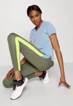 Nike Performance Damen ONE - Tights - Medium Olive/worn Blue/atomic Green/white -Angebote Nike Store c73af347c3e94796b871334dda0ab77a
