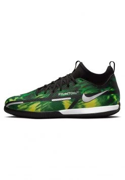 Nike Performance Unisex Fußballschuh Halle - Black/mtlc Platinum-green Strike