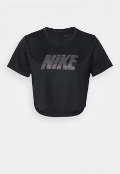 Nike Performance Damen ONE - T-Shirt Print - Black/metallic Silver -Angebote Nike Store c829bfb5077c4da894bef5fd851ea538