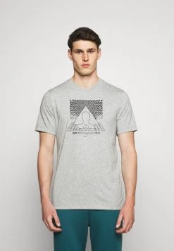 Nike Performance Herren TEE YOGA - Sport T-shirt - Dark Grey Heather