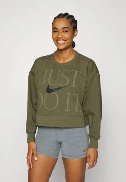 Nike Performance Damen GET FIT - Sweatshirt - Medium Olive/black