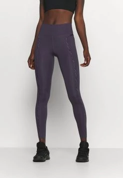 Nike Performance Damen ONE LUX - Tights - Dark Raisin/black/clear