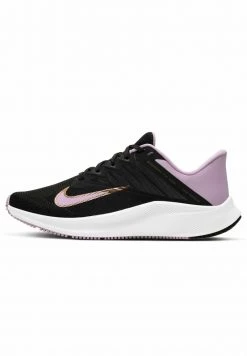 Nike Performance QUEST 3 - Laufschuh Neutral - Black/light Arctic Pink/metallic Copper | Damen