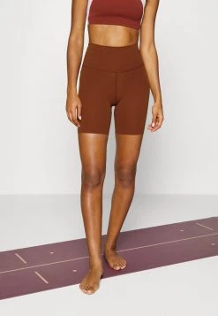 Nike Performance Damen THE YOGA LUXE SHORT - Tights - Oxen Brown/iron Grey