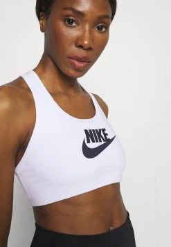 Nike Performance FUTURA - Sport-BH Mit Mittlerer Stützkraft - White/black | Damen -Angebote Nike Store ca157ea1ee254be0bfd51d8f6e96b890