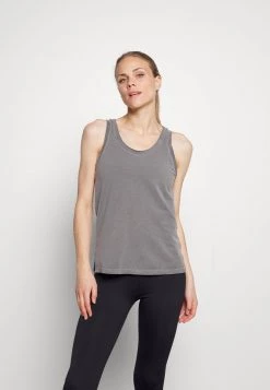 Nike Performance Damen DYE TANK - Sport T-shirt - Anthracite