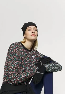 Nike Performance Damen WOMENS ESSENTIAL RUNNING HAT AND GLOVE SET - Mütze - Black/silver