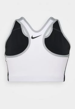 Nike Performance Damen LOGO BRA - Sport-BH Mit Mittlerer Stützkraft - Black/light Smoke Grey/white -Angebote Nike Store cb605c5640b54af19f0d691ca2812523