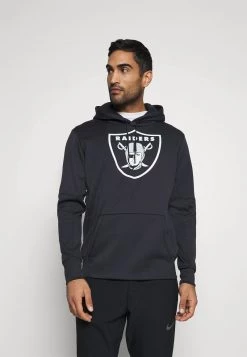 Nike Performance Herren NFL OAKLAND RAIDERS PRIME LOGO THERMA HOODIE - Vereinsmannschaften - Black