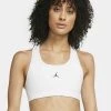 Nike Performance JORDAN JUMPMAN - Sport-BH Mit Mittlerer Stützkraft - White/black | Damen