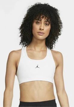 Nike Performance JORDAN JUMPMAN - Sport-BH Mit Mittlerer Stützkraft - White/black | Damen