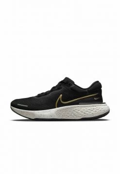 Nike Performance Herren ZOOMX INVINCIBLE RUN - Laufschuh Neutral - Black,sail, Metallic Gold