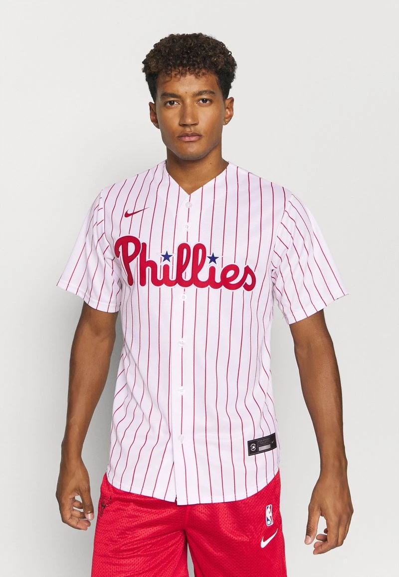 Nike Performance Herren MLB PHILADELPHIA PHILLIES OFFICIAL REPLICA HOME - Vereinsmannschaften - White/scarlet 1 Nike Performance Herren MLB PHILADELPHIA PHILLIES OFFICIAL REPLICA HOME - Vereinsmannschaften - White/scarlet