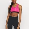 Nike Performance Damen BRA - Sport-BH Mit Mittlerer Stützkraft - Fireberry/pure/black