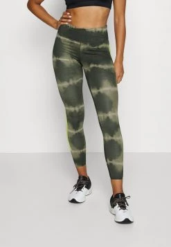 Nike Performance ONE LUXE - Tights - Sequoia/atomic Green/clear | Damen