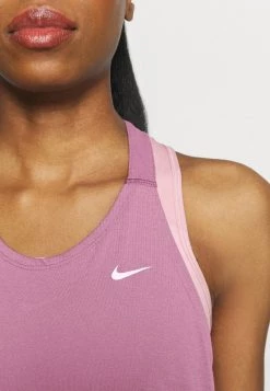 Nike Performance Damen DRY ELASTIKA TANK - Sport T-shirt - Light Mulberry/white -Angebote Nike Store ce5453ae1f024abd8c6bfd679d8c8e22