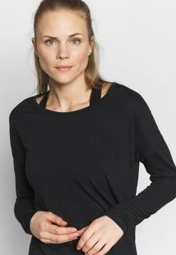 Nike Performance Damen DRY LAYER - Sport T-shirt - Black -Angebote Nike Store d00c893603d24883852edf353fa87704