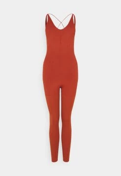 Nike Performance Damen LUXE LAYERD 7/8 - Turnanzug - Rugged Orange/light Sienna