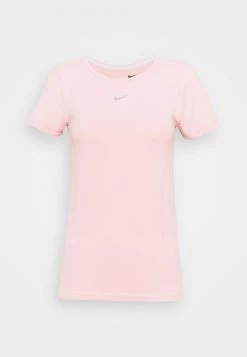 Nike Performance Damen AURA SLIM - Sport T-shirt - Pink Glaze/silver -Angebote Nike Store d04fec3091b04081bd273e39a570f8f3
