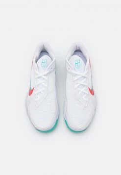 Nike Performance Herren NIKECOURT AIR ZOOM VAPOR PRO - Multicourt Tennisschuh - White/washed Teal/habanero Red -Angebote Nike Store d153caa511c743e781c25f32cea9a318