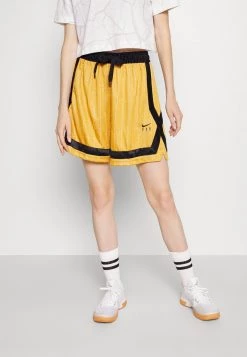 Nike Performance Damen FLY CROSSOVER SHORT - Kurze Sporthose - Chutney/saturn Gold/black