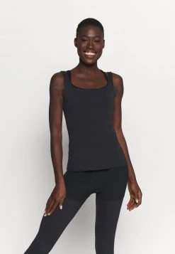 Nike Performance THE YOGA LUXE TANK - Top - Black/dark Smoke Grey | Damen