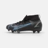 Nike Performance MERCURIAL 8 ACADEMY MG UNISEX - Fußballschuh Nocken - Black/iron Grey