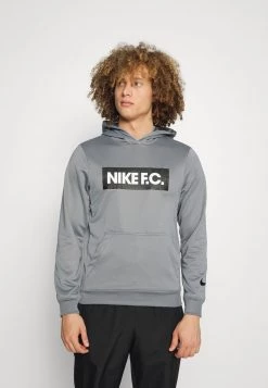 Nike Performance Herren FC LIBERO HOODIE - Sweatshirt - Cool Grey/white/black