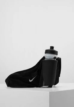 Nike Performance Unisex LARGE BOTTLE BELT 22OZ - Trinkflasche - Black/black/silver