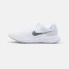 Nike Performance Damen REVOLUTION 6 - Laufschuh Neutral - White/metallic Silver/pure Platinum