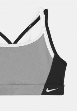 Nike Performance Kinder INDY BRA - Sport BH - Smoke Grey/black/white -Angebote Nike Store d47fff901dce495581e8e85670271108
