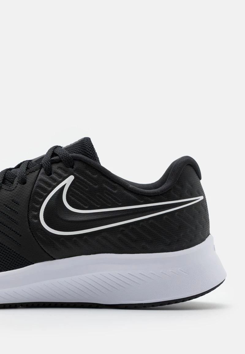 Nike Performance STAR RUNNER 2 UNISEX - Laufschuh Neutral - Black/white/volt 6 Nike Performance STAR RUNNER 2 UNISEX - Laufschuh Neutral - Black/white/volt – Bild 6