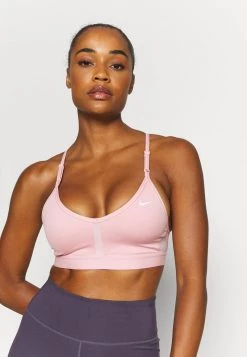 Nike Performance Damen INDY V NECK BRA - Sport-BH Mit Leichter Stützkraft - Pink Glaze/pure/pink Glaze/white -Angebote Nike Store d4e7162872194274be3c4f732e83258a