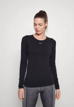 Nike Performance Damen AURA SLIM - Langarmshirt - Black/silver