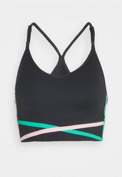 Nike Performance Damen INDY BRA - Sport-BH Mit Leichter Stützkraft - Black/roma Green/pink Glaze/white -Angebote Nike Store d58b4545622f4716bf477be7395568b9