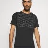Nike Performance Herren RUN DIVISION RISE 365 - T-Shirt Print - Black/reflective Silver