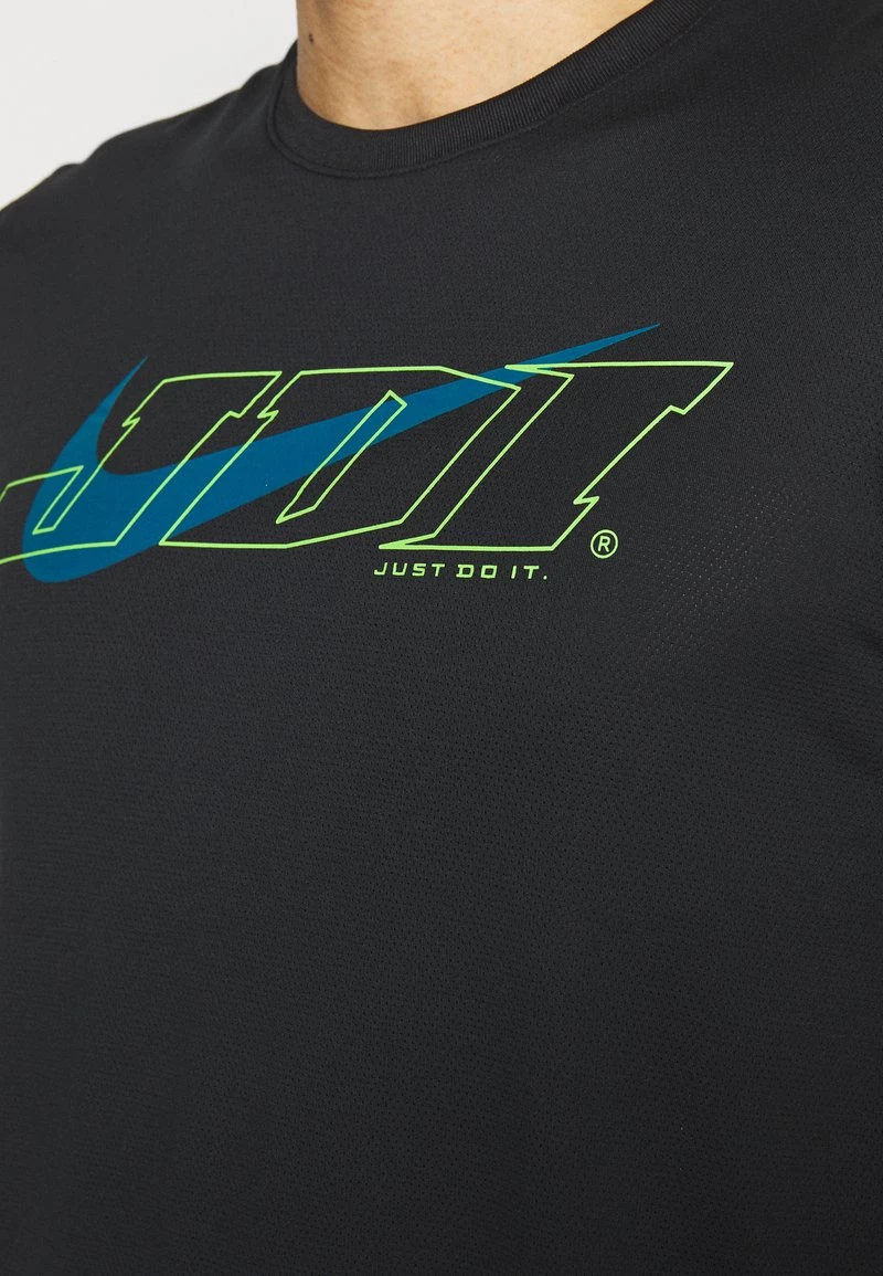 Nike Performance Herren M NK SS SC - T-Shirt Print - Black/green Abyss 4 Nike Performance Herren M NK SS SC - T-Shirt Print - Black/green Abyss – Bild 4