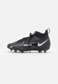 Nike Performance JR PHANTOM GT2 CLUB DF FG/MG UNISEX - Fußballschuh Nocken - Black/metallic Silver/dark Grey