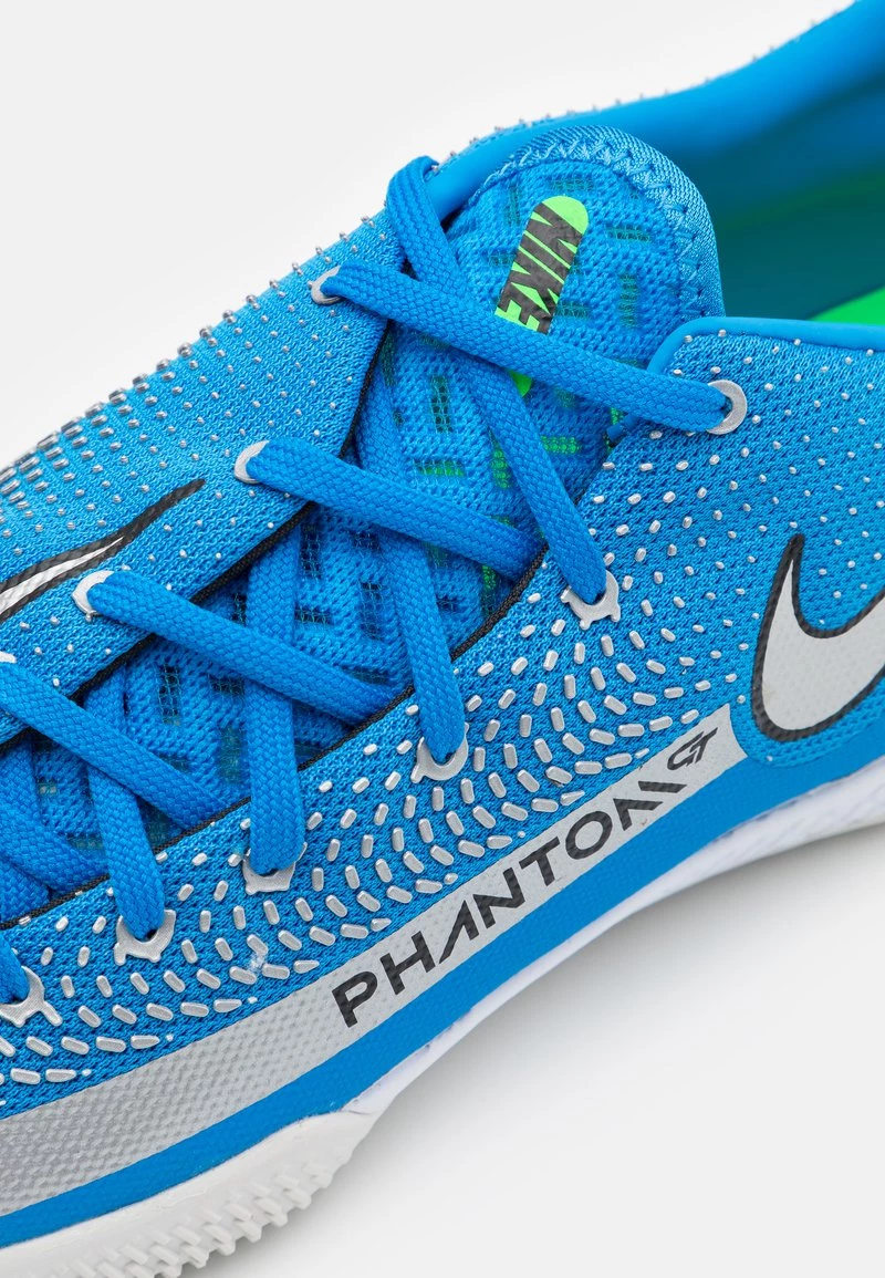 Nike Performance Herren REACT PHANTOM GT PRO IC - Fußballschuh Halle - Photo Blue/metallic Silver/rage Green 6 Nike Performance Herren REACT PHANTOM GT PRO IC - Fußballschuh Halle - Photo Blue/metallic Silver/rage Green – Bild 6